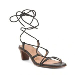 Madewell Leather Jewell kitten Healed Sandal True Black Women’s Size 8